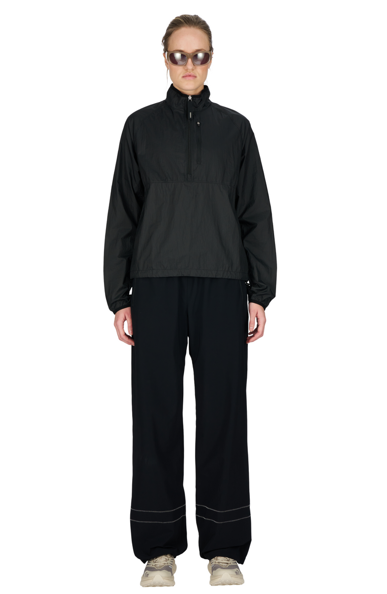 Lightweight, water repellent running jacket made in recycled nylon