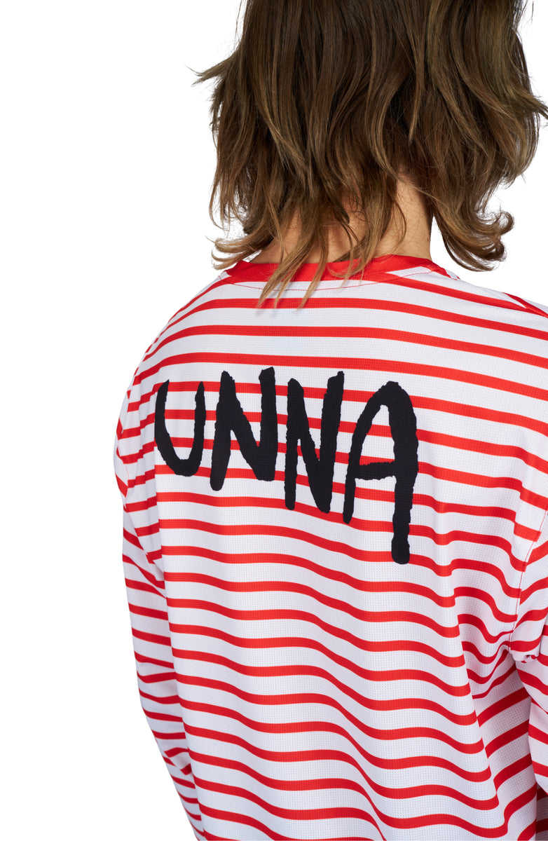 Striped Long Sleeve - Men's Long Sleeve Running T-shirt in White