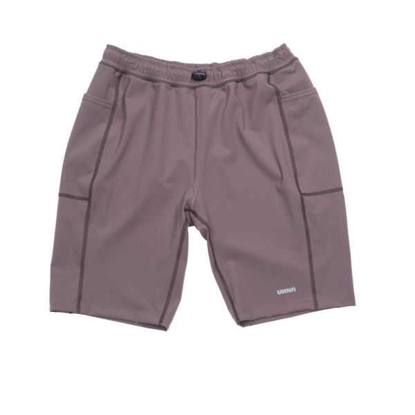 Boost Half Tights - Men's running half tights in Plum Grey with