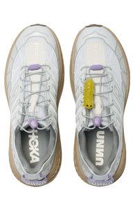 An engineered mesh upper and speed laces