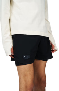2-in-1 shorts with upside-down Podium logo