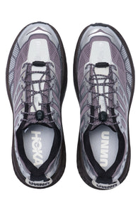 An engineered mesh upper and speed laces