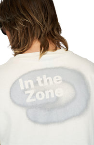 'In the Zone' metallic screen print on the back