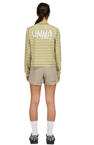 Striped Long Sleeve - Women's Long Sleeve Running T-shirt in Sage