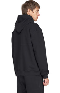 Slow Motion Hoodie - Slightly oversized, unisex hoodie in Black with a soft feel. Made in a GOTS Cotton / GRS Cotton blend. 