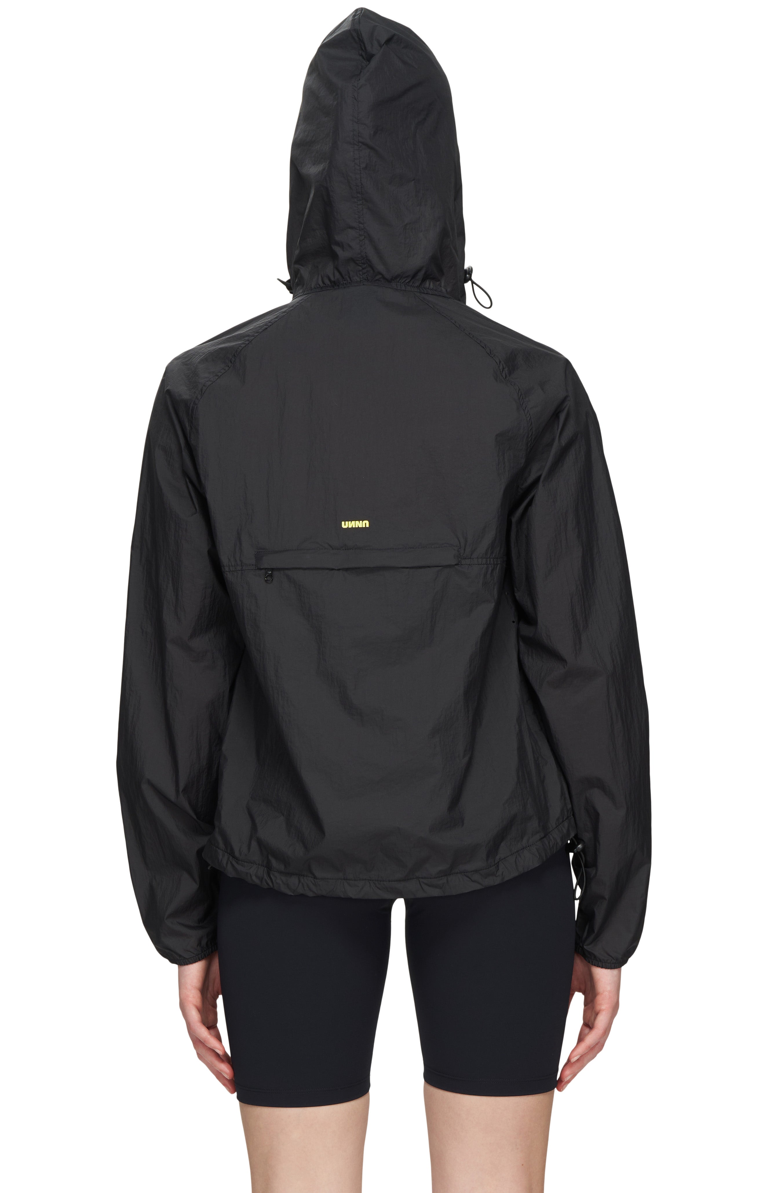 Lightweight running jacket in black - UNNA Smiles Run Jacket