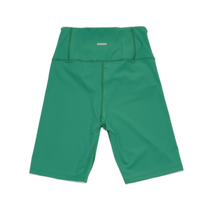 Good Place shorts - Light compression, pine green bicycle shorts for women from UNNA.