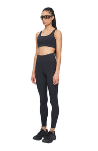 Black light compression tights with a high waist. UNNA Good Place Tights