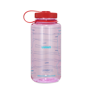 1 liter Nalgene bottle. Cosmo pink with dark red details