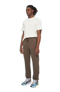 Wren green jogging pants in a recycled and organic cotton mix - UNNA Slow Motion Joggers
