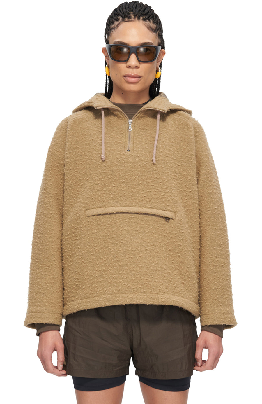 Woollen wire anorak